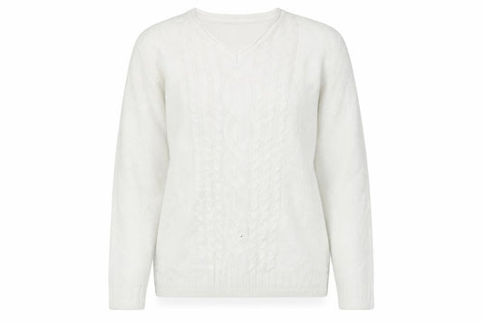 ISLE    Womens White   Pullover Jumper Size S