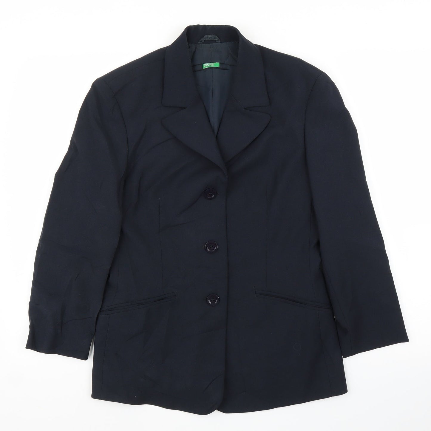 Benneton Womens Black   Jacket Blazer Size 12
