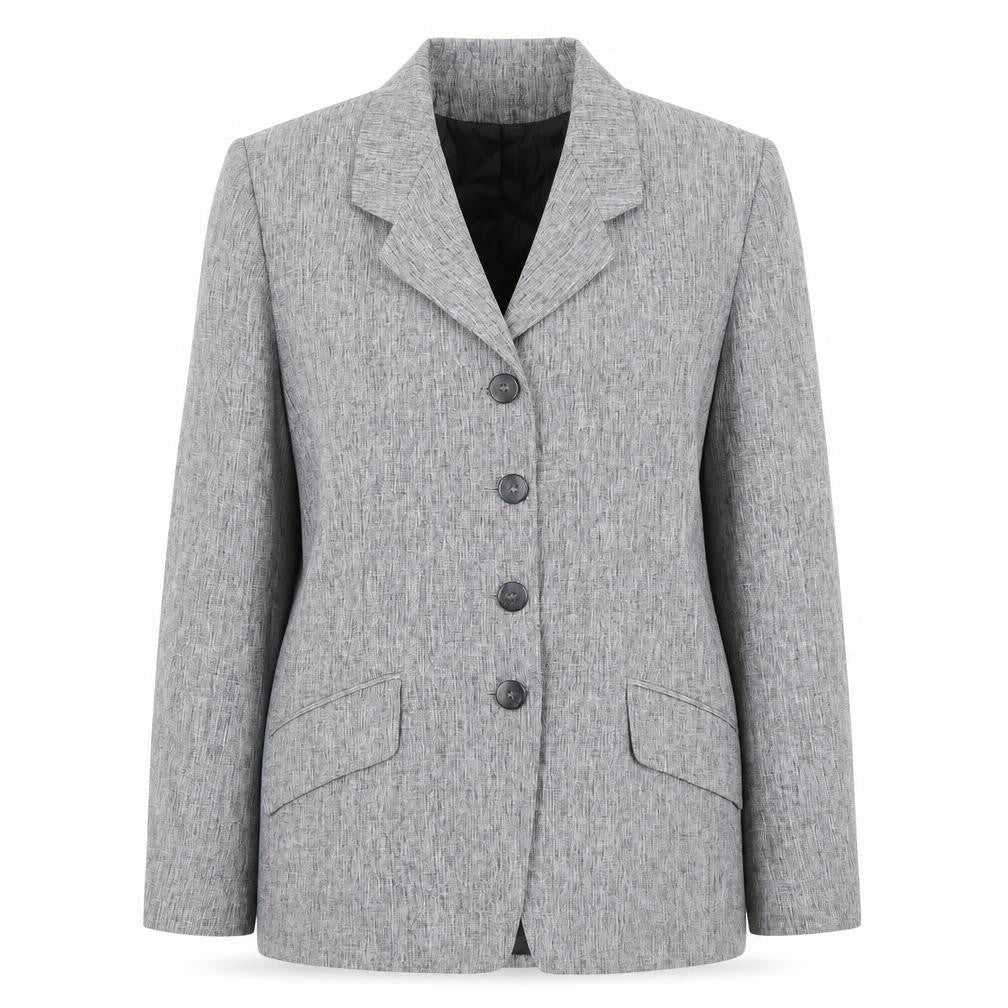 Design Essentials Womens Grey   Jacket Blazer Size 14