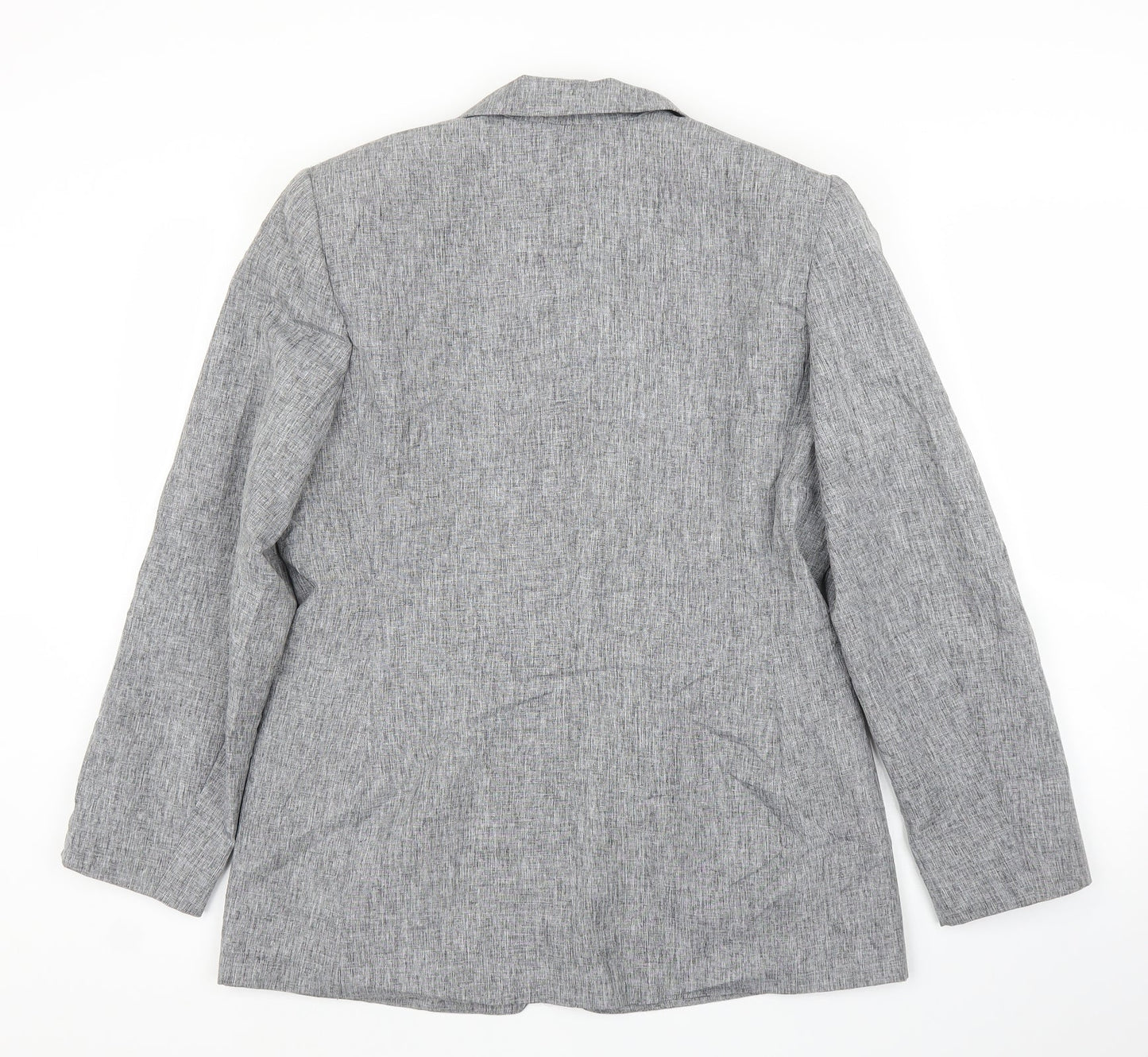 Design Essentials Womens Grey   Jacket Blazer Size 14