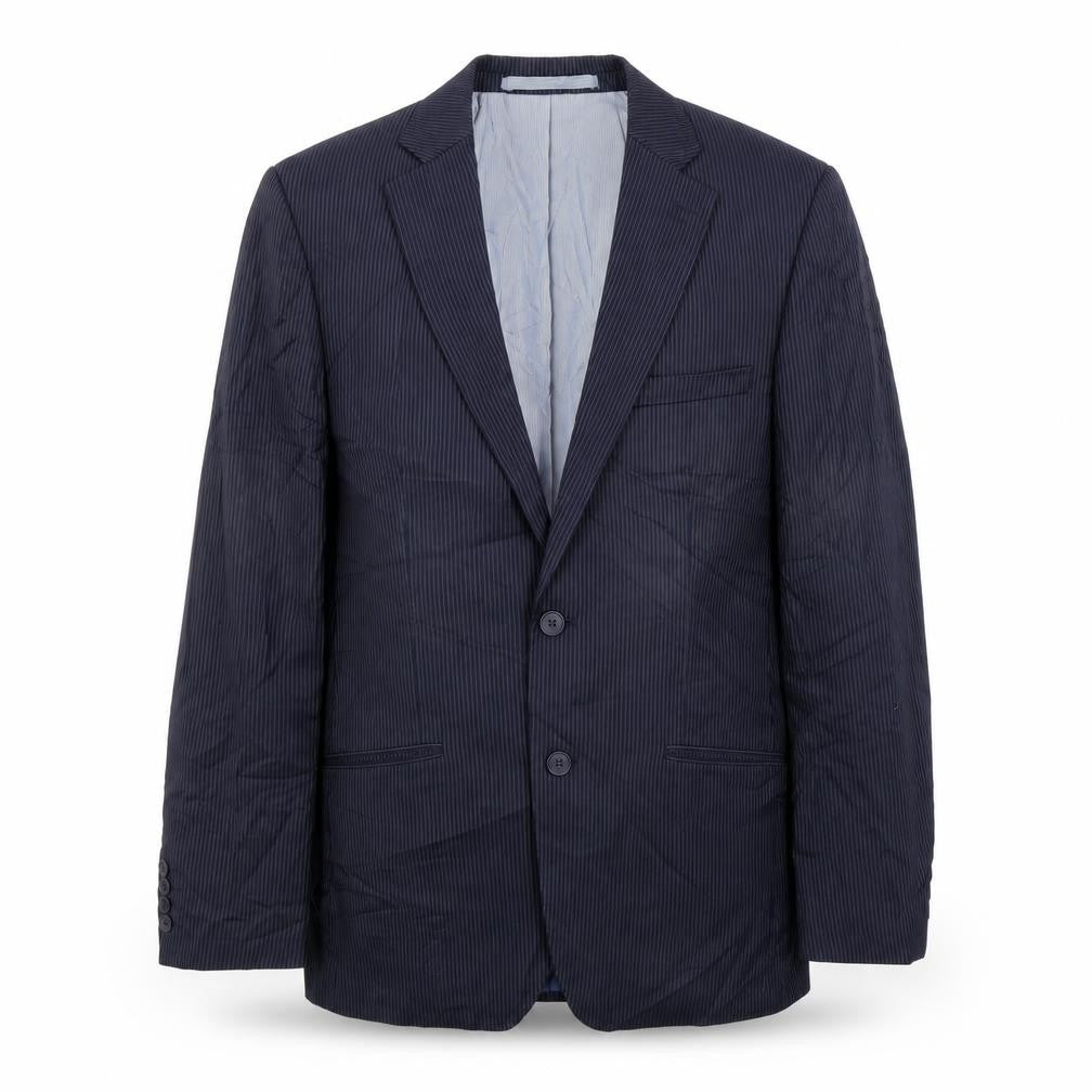 Marks & Spencer Mens Blue Striped  Jacket Suit Jacket Size 38