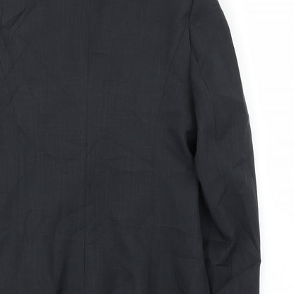 Brand and care label for Papaya women’s grey jacket blazer, size UK 10