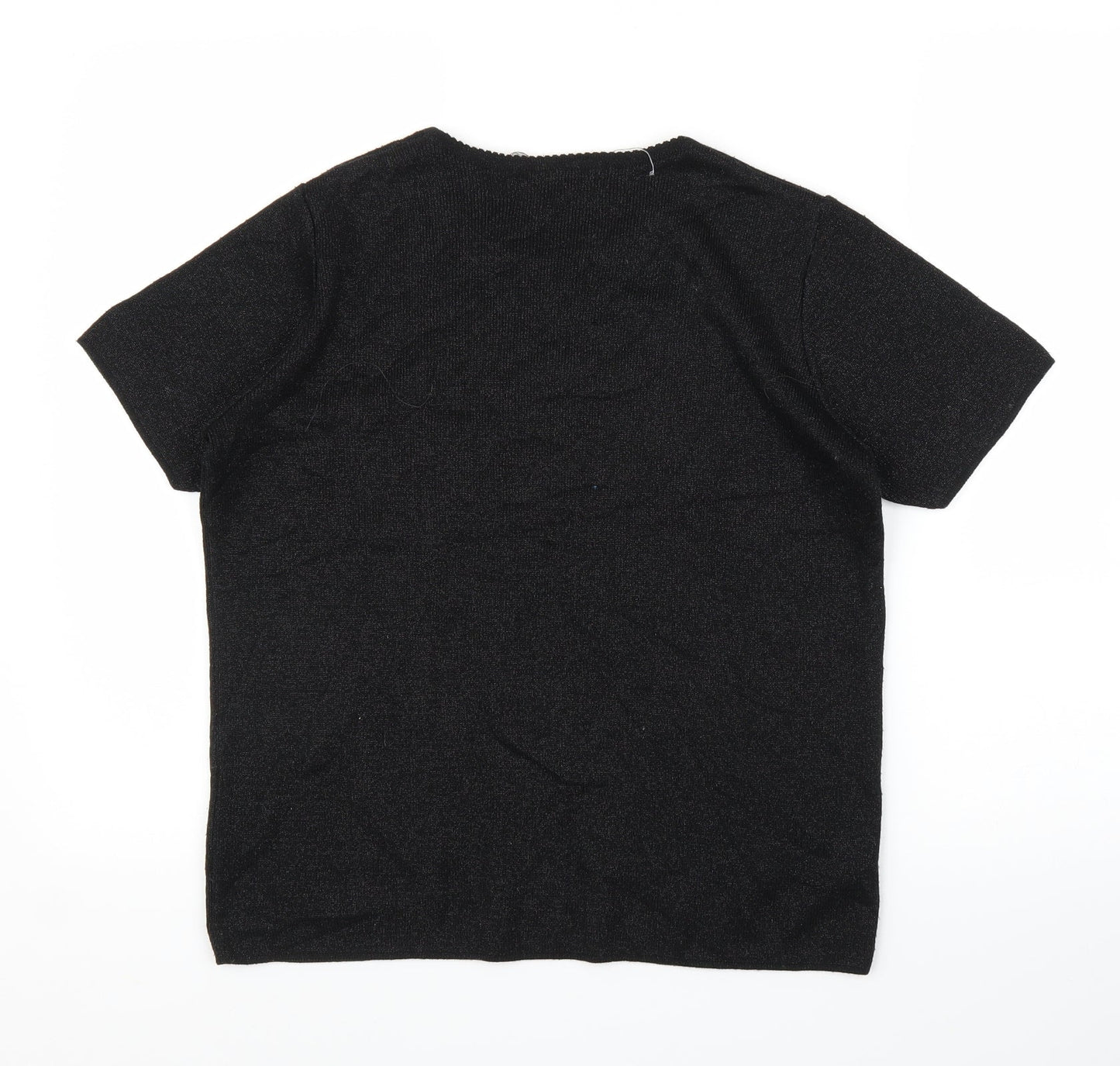 EWM Womens Black   Basic T-Shirt Size 10