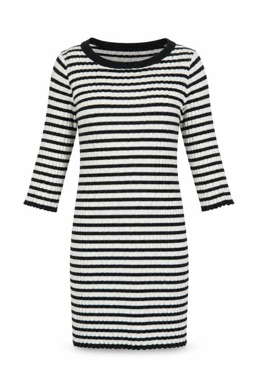 Next Womens Blue Striped  Tunic T-Shirt Size 6