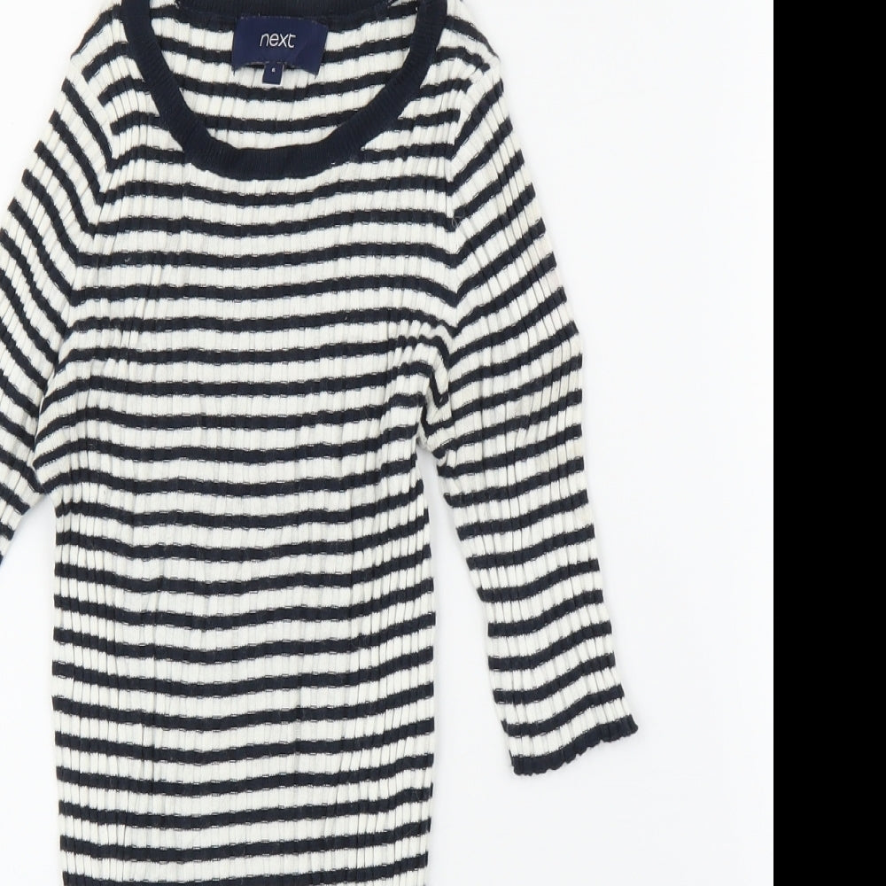 NEXT Womens Blue Striped  Tunic T-Shirt Size 6