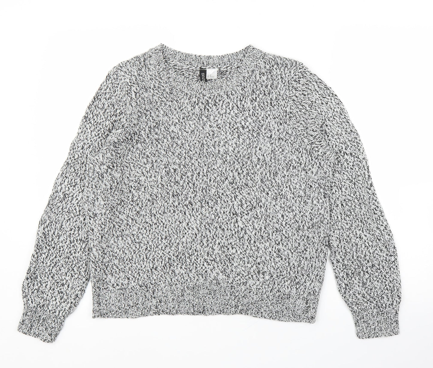 H&M Womens Grey   Pullover Jumper Size M