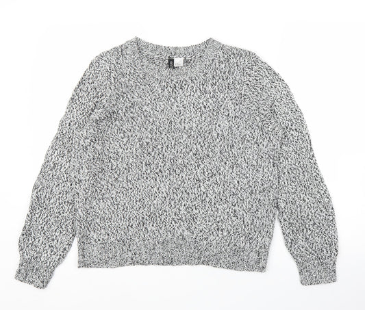 H&M Womens Grey   Pullover Jumper Size M
