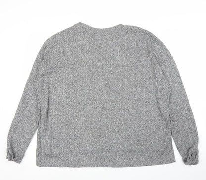 Preloved Primark Womens Grey   Basic Blouse Size M - Back