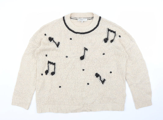 Limited Edition Womens Beige   Pullover Jumper Size 14
