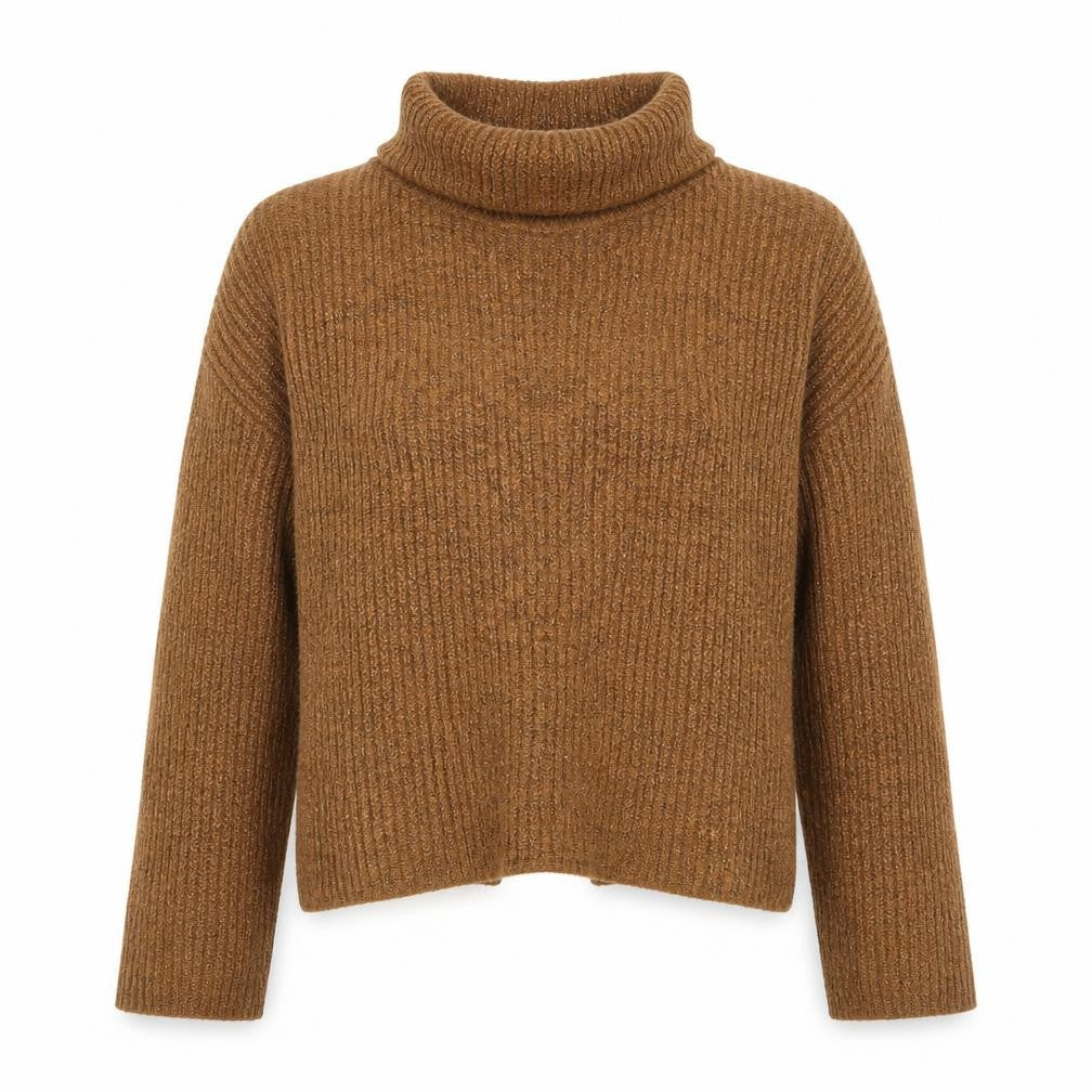 Trend Womens Brown   Pullover Jumper Size 12  - Split back
