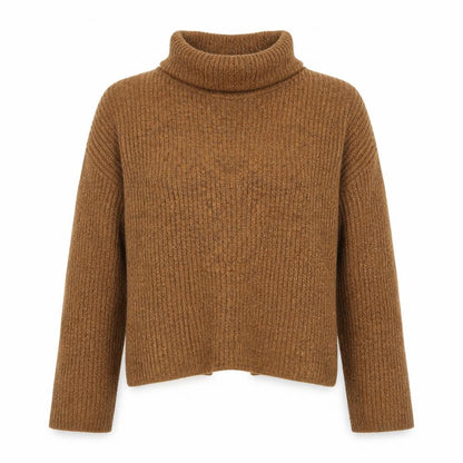 Trend Womens Brown   Pullover Jumper Size 12  - Split back