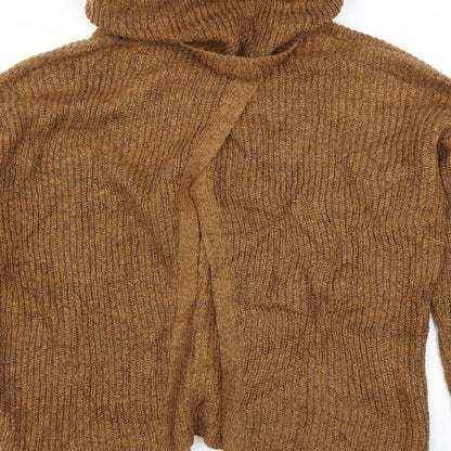 Trend Womens Brown   Pullover Jumper Size 12  - Split back