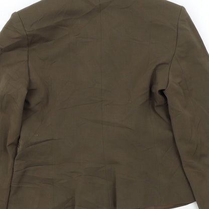 Storm Womens Brown Colourblock  Jacket Blazer Size 38