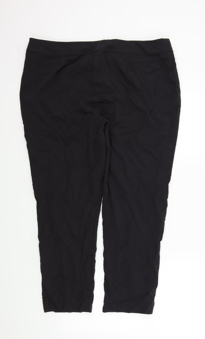 Bonmarché Womens Black Trousers Size 18 L25 in