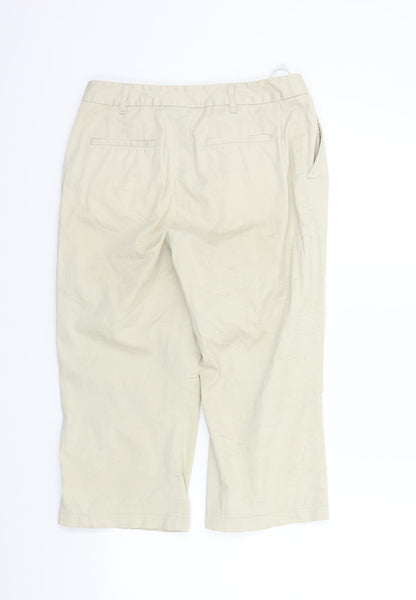 Back view of Principles women’s beige trousers, size UK 10