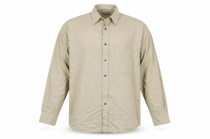 Essentials Mens Beige    Button-Up Size 16