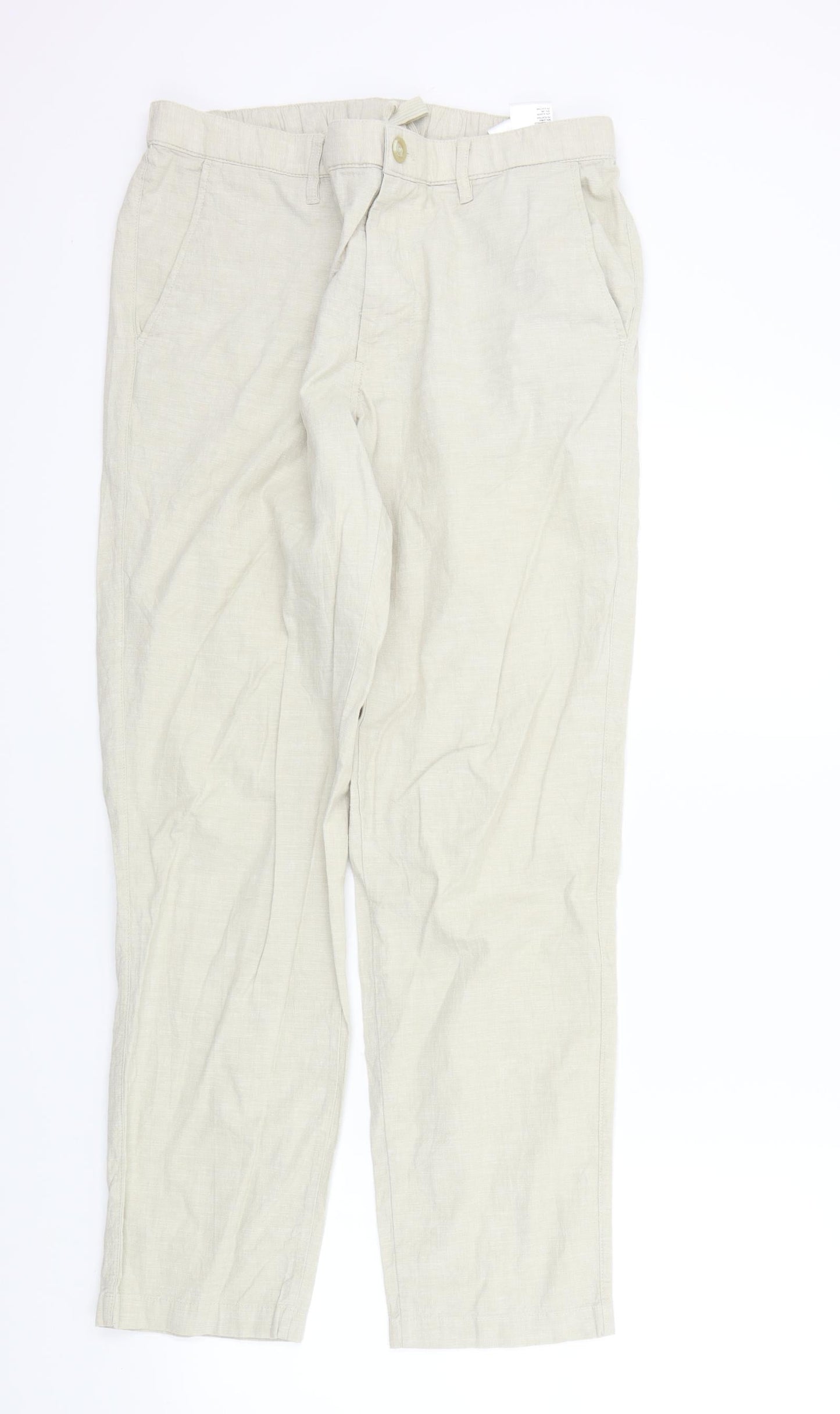 Unique Womens Beige   Trousers  Size M L30 in