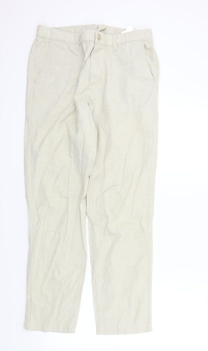 Unique Womens Beige   Trousers  Size M L30 in