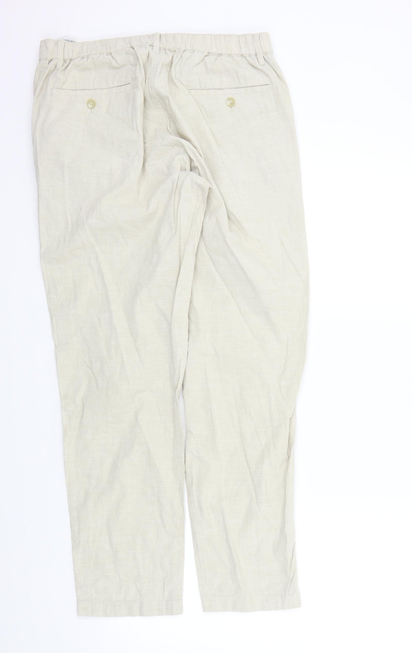 Unique Womens Beige   Trousers  Size M L30 in
