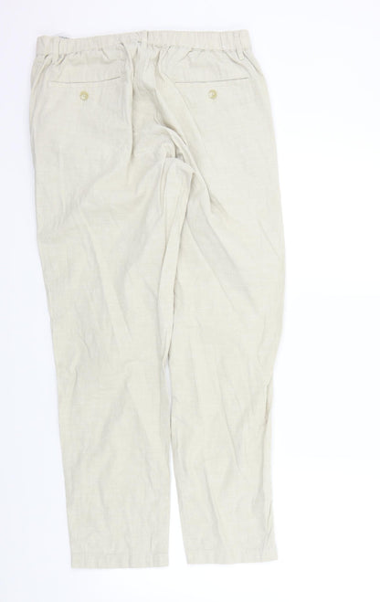 Unique Womens Beige   Trousers  Size M L30 in