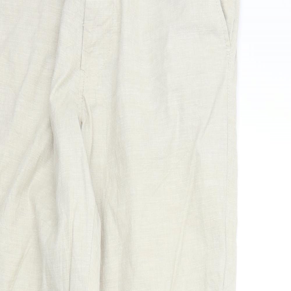 Unique Womens Beige   Trousers  Size M L30 in