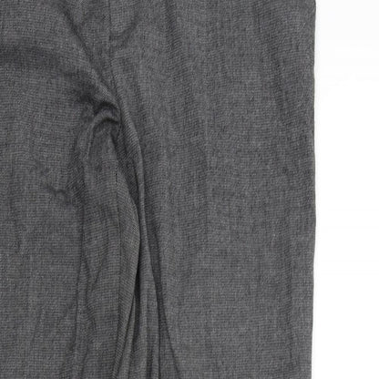 Close-up detail of Mexx women’s grey trousers, size UK 14, 29-inch leg