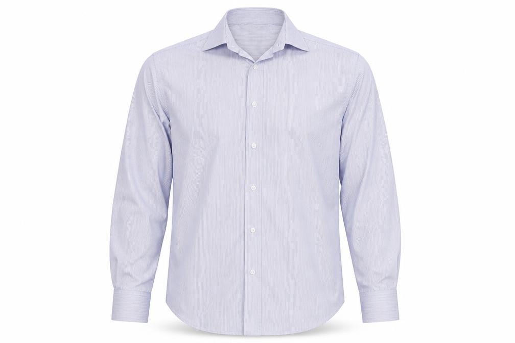 Marks & Spencer Mens Blue Striped   Button-Up Size 15