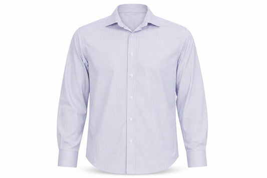Marks & Spencer Mens Blue Striped   Button-Up Size 15