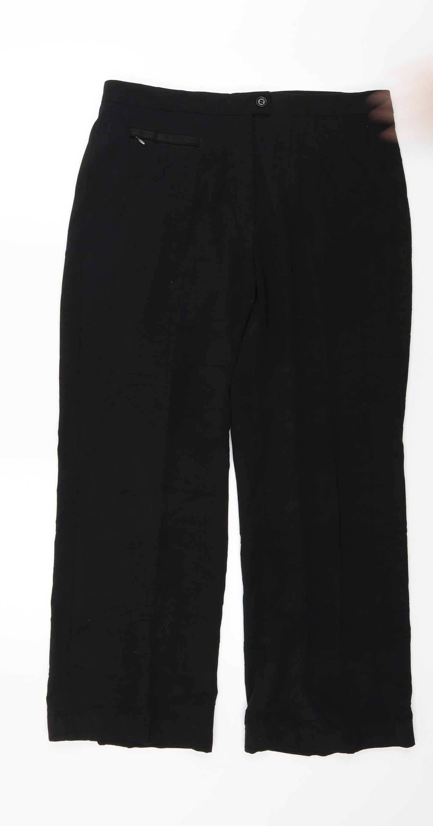 Marks and Spencer Womens Black   Trousers  Size 14 L24 in