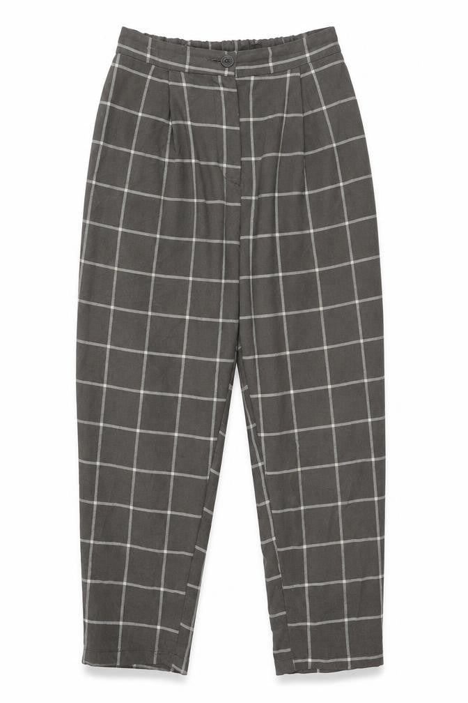Divided Womens Brown Check  Trousers  Size 6 L23 in