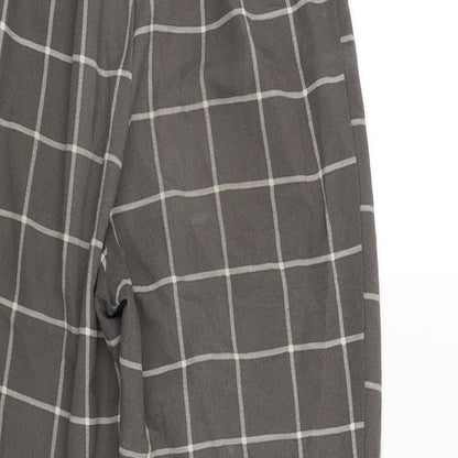 Divided Womens Brown Check  Trousers  Size 6 L23 in