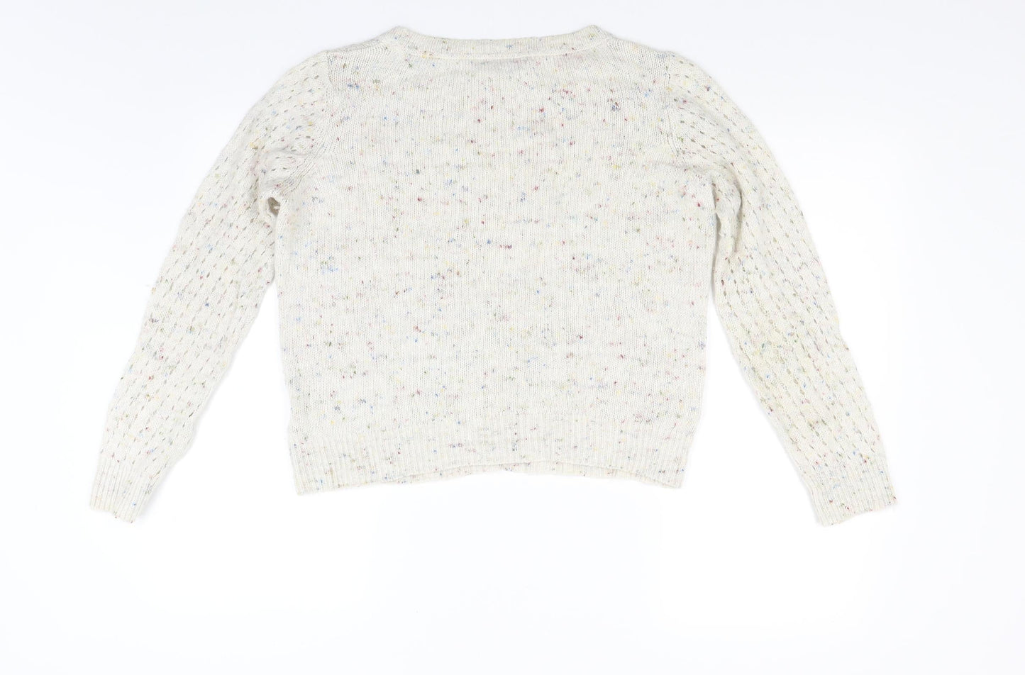 Preworn Womens Beige  Knit Pullover Jumper Size 12