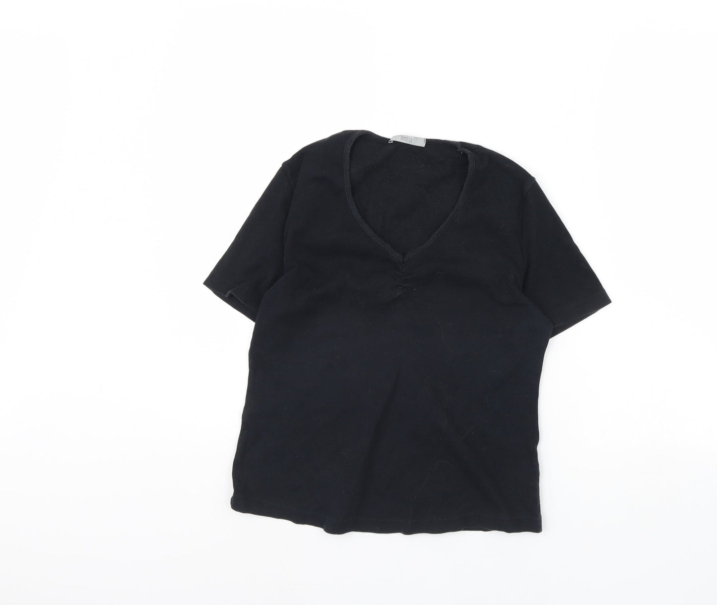 m&s Womens Black   Pullover Jumper Size 14