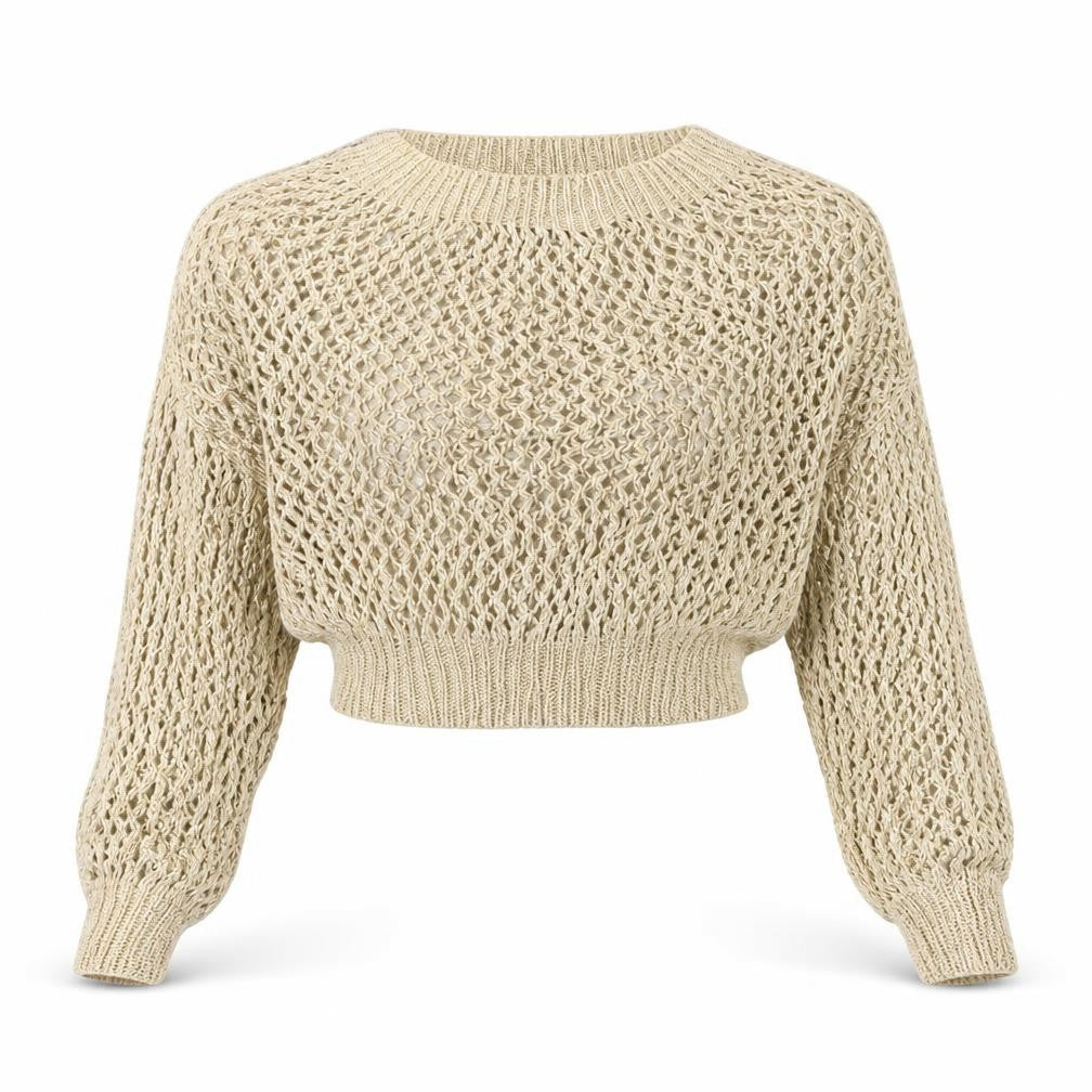 Be Beau Womens Gold   Pullover Jumper Size 8