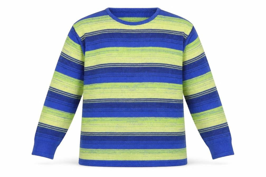 Olsen Womens Blue Striped  Pullover Jumper Size 12