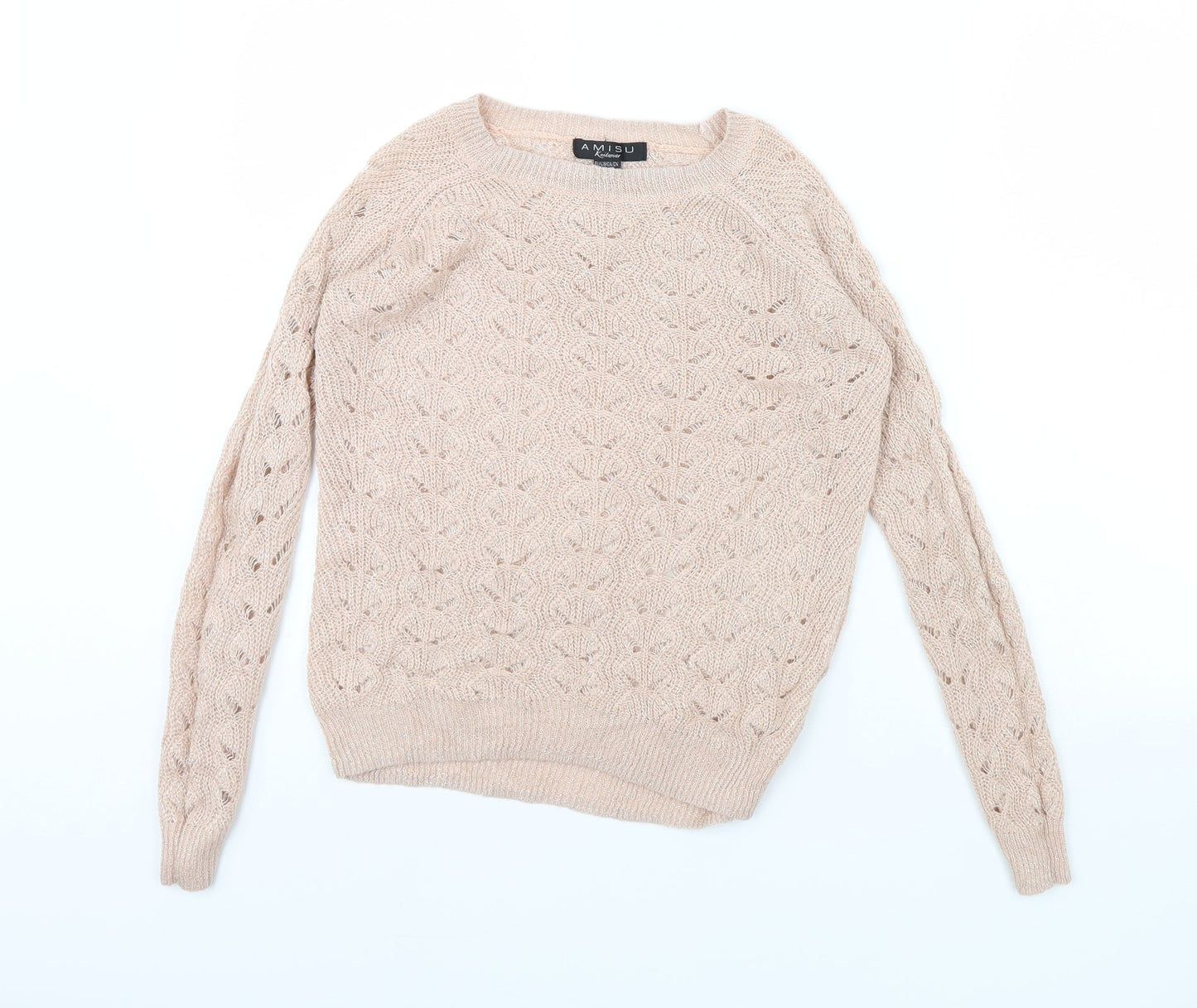 Amisu Womens Pink   Pullover Jumper Size XS
