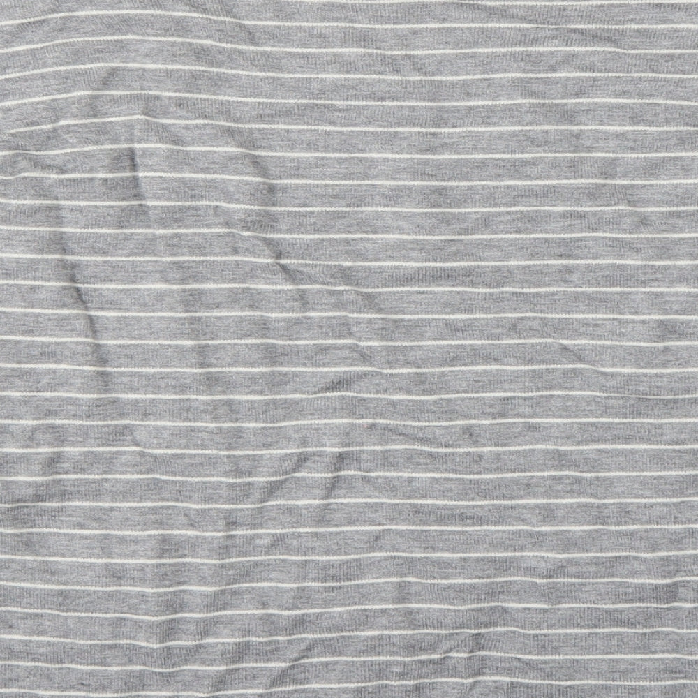 Gap Womens Grey Striped  Basic Blouse Size XS