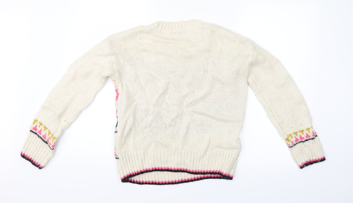 George Womens Ivory   Pullover Jumper Size 8
