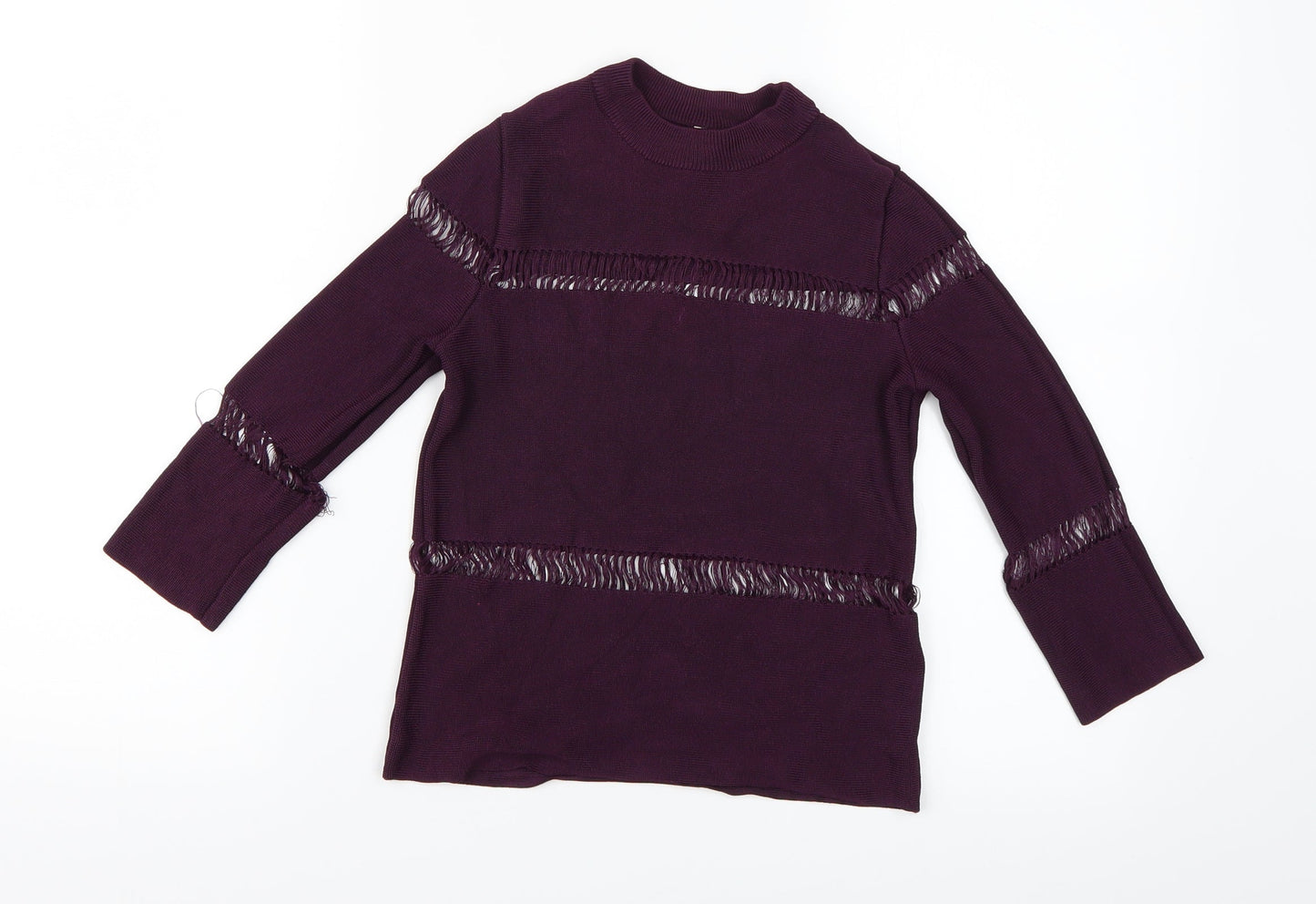 Topshop Womens Purple   Basic Blouse Size 6