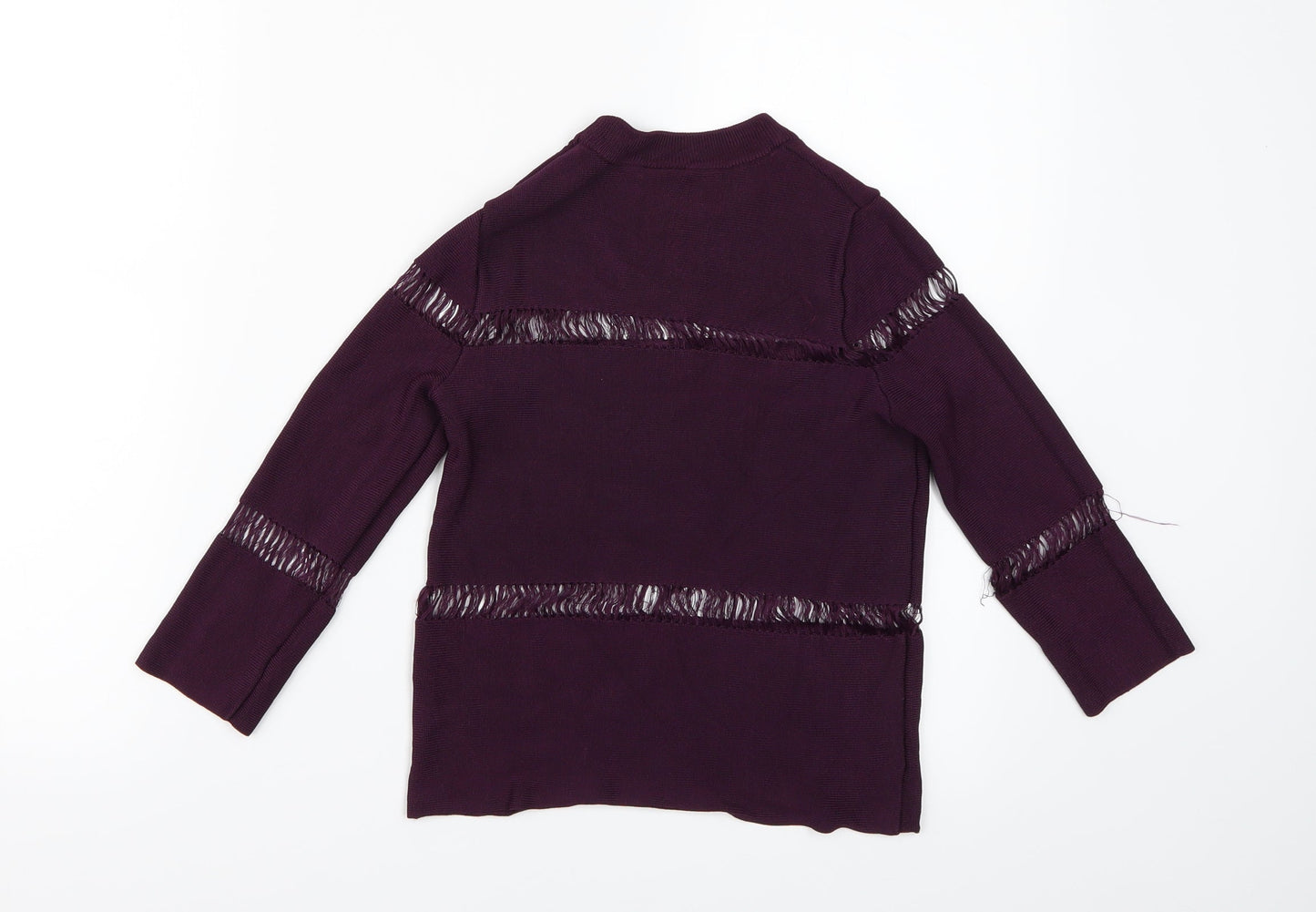 Topshop Womens Purple   Basic Blouse Size 6