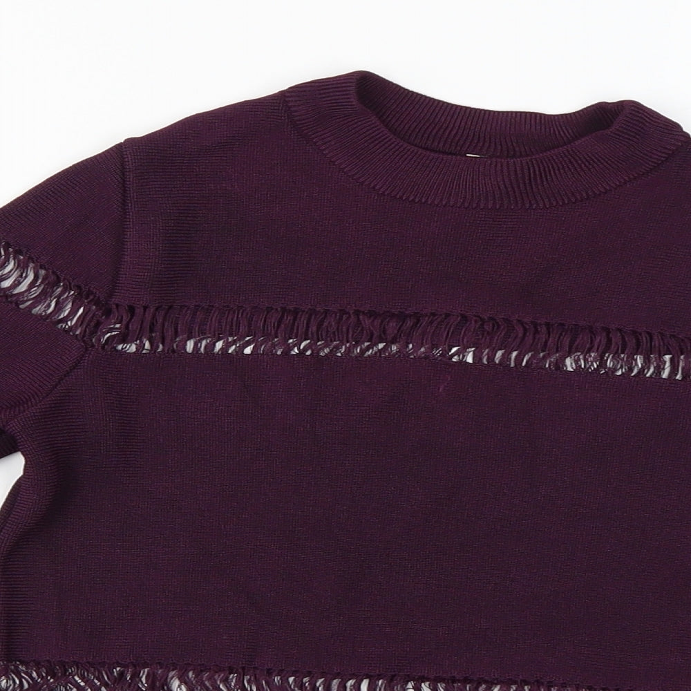 Topshop Womens Purple   Basic Blouse Size 6