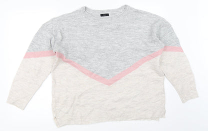 M&Co Womens Grey   Pullover Jumper Size 16