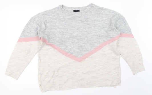 M&Co Womens Grey   Pullover Jumper Size 16
