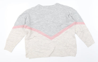 M&Co Womens Grey   Pullover Jumper Size 16