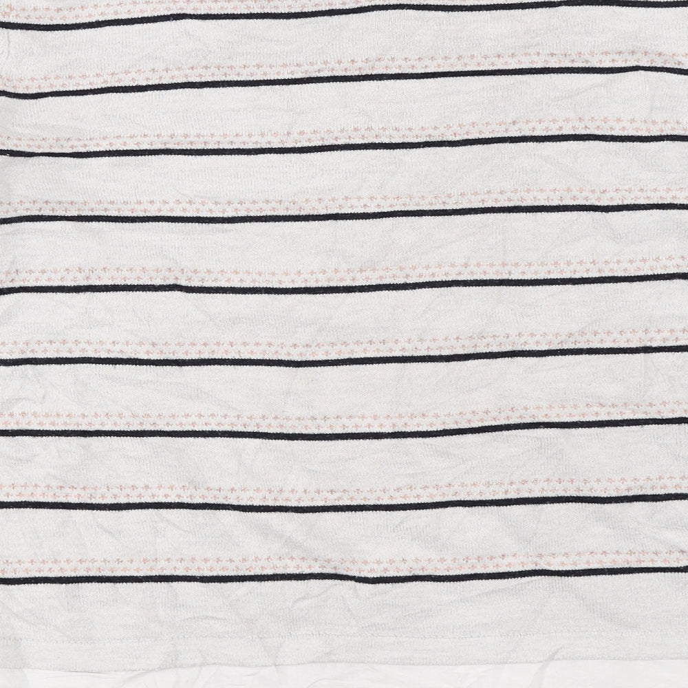 George Womens Grey Striped  Pullover Jumper Size 14