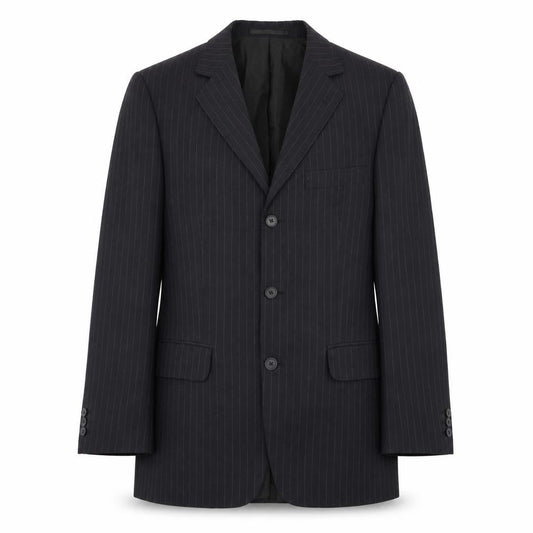 F&F Mens Black Striped  3 Piece Blazer Size 38