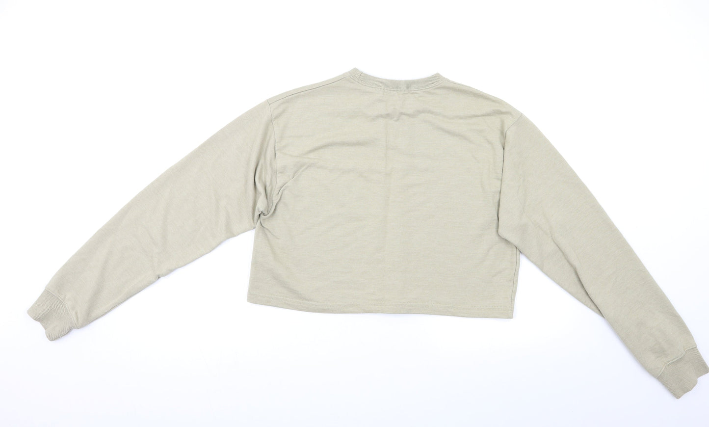 Missguided Womens Beige   Pullover Sweatshirt Size S
