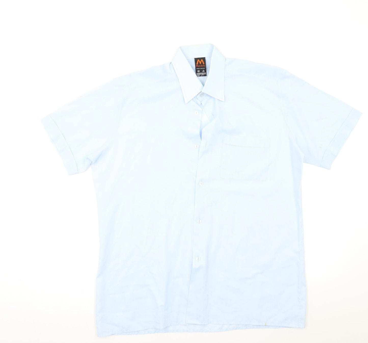 mandate Mens Blue    Button-Up Size L