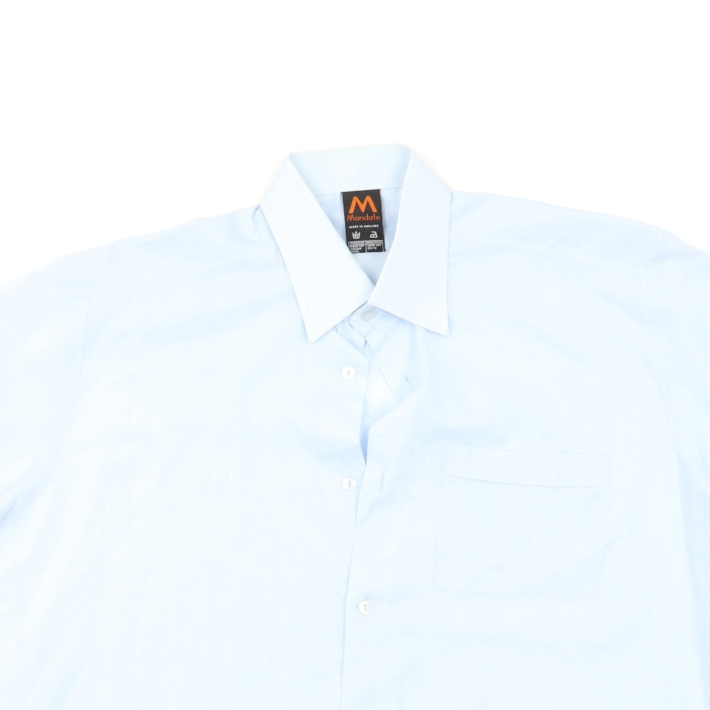 mandate Mens Blue    Button-Up Size L