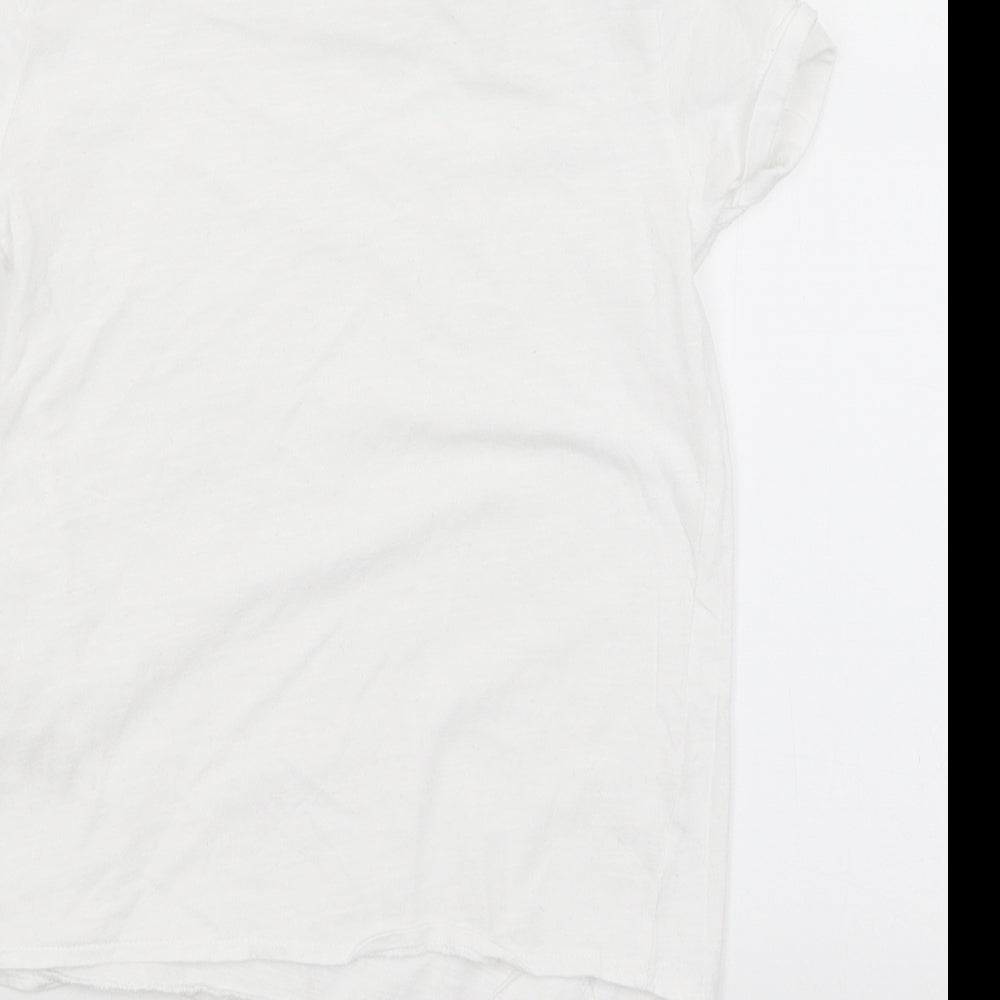 Very Girls White   Basic T-Shirt Size 8 Years